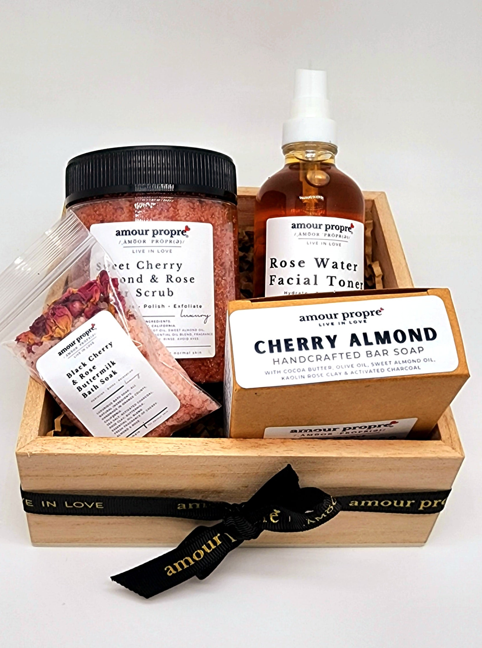 Cherry Almond Spa Gift Box Sets