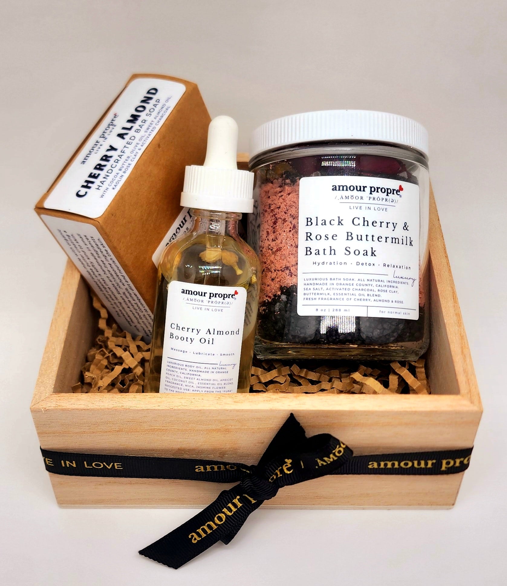 Cherry Almond Spa Gift Box Sets